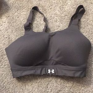 Grey Under Armour high impact sports bra
